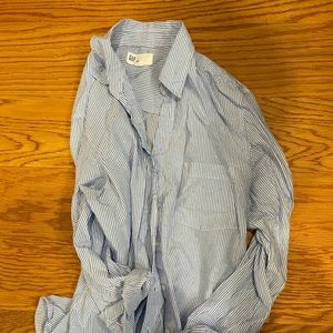 Blue pinstripe button up Perfect Shirt